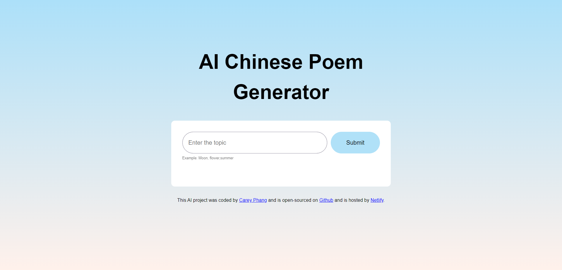 chinese-poem-generator